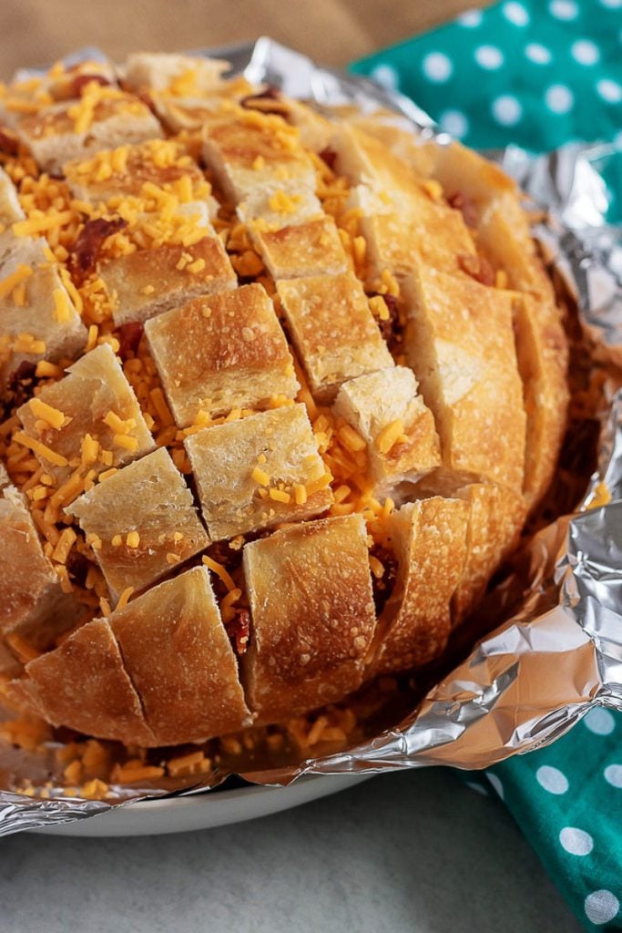 Cheddar Bacon Ranch Pull Apart Bread