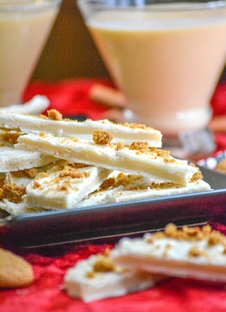 Eggnog Cookie Dough Bark