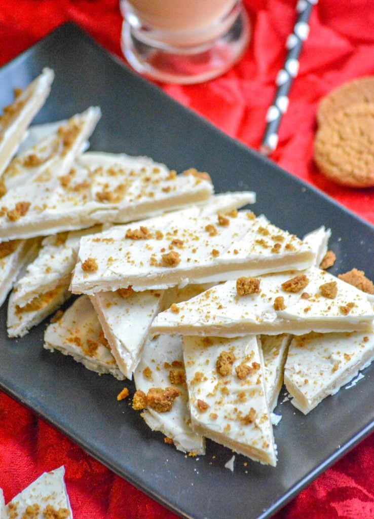 Eggnog Cookie Dough Bark #ChristmasSweetsWeek