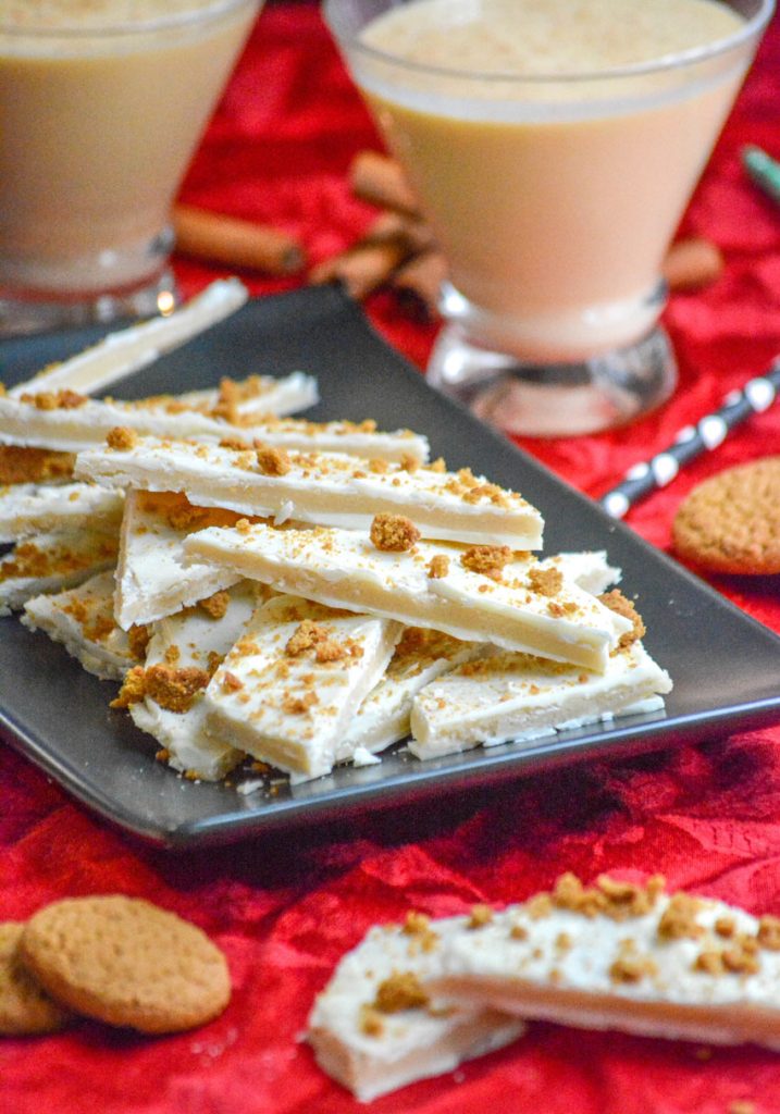 Eggnog Cookie Dough Bark