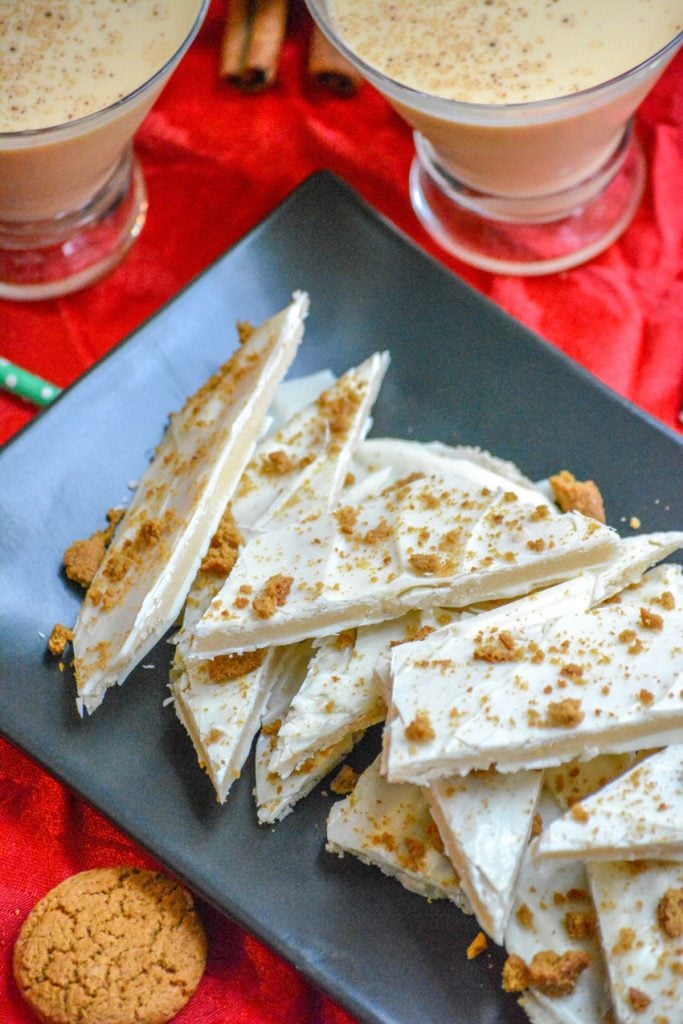 Eggnog Cookie Dough Bark