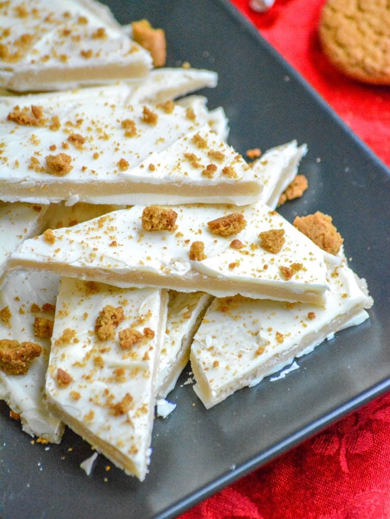 Eggnog Cookie Dough Bark