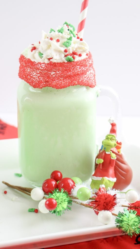 Boozy Grinch Milkshakes