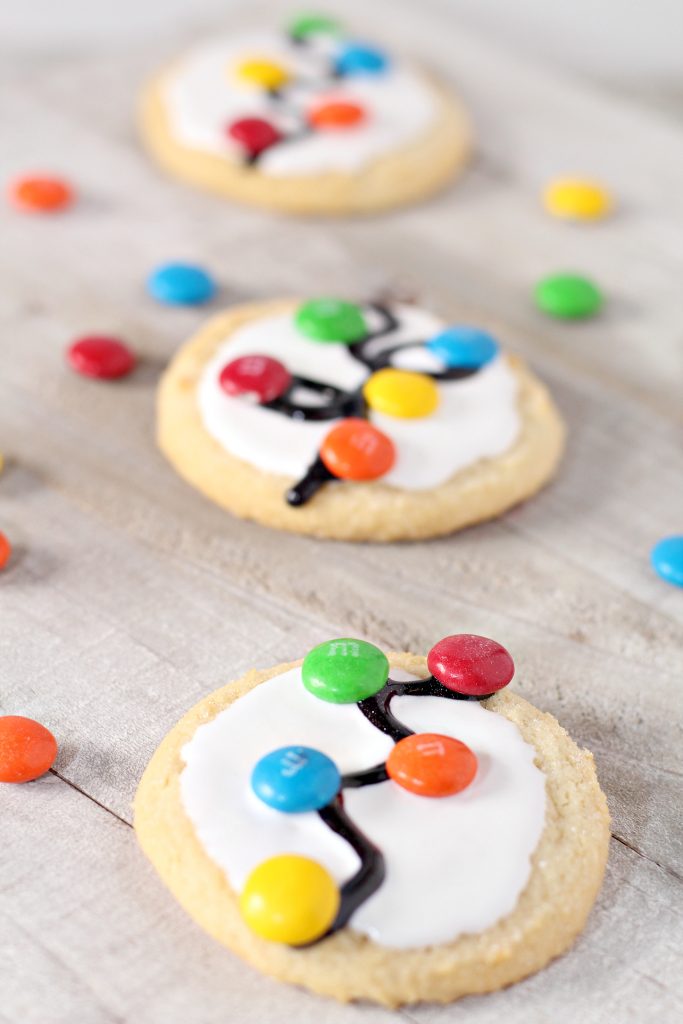 Christmas light cookies