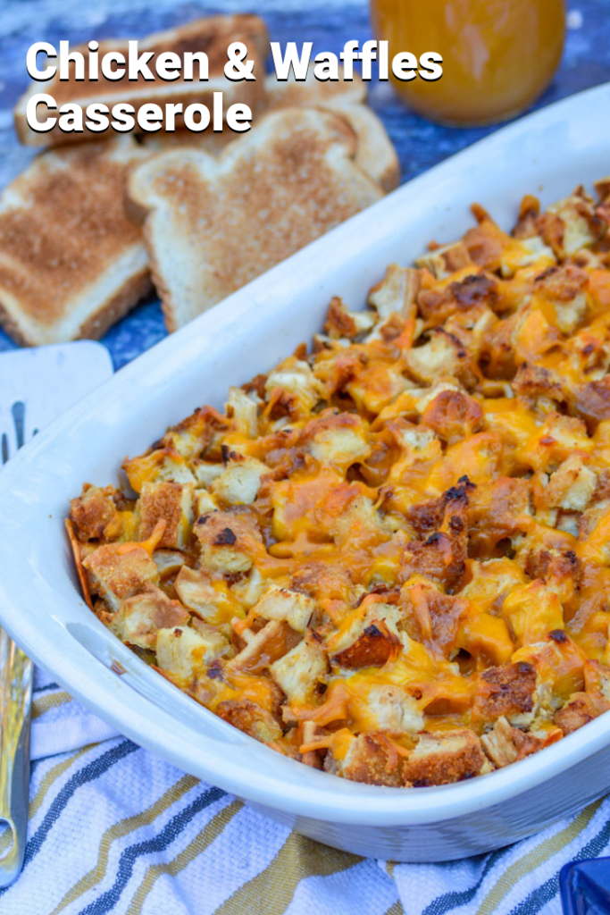 Chicken and Waffle Casserole Recipe - A Paige of Positivity