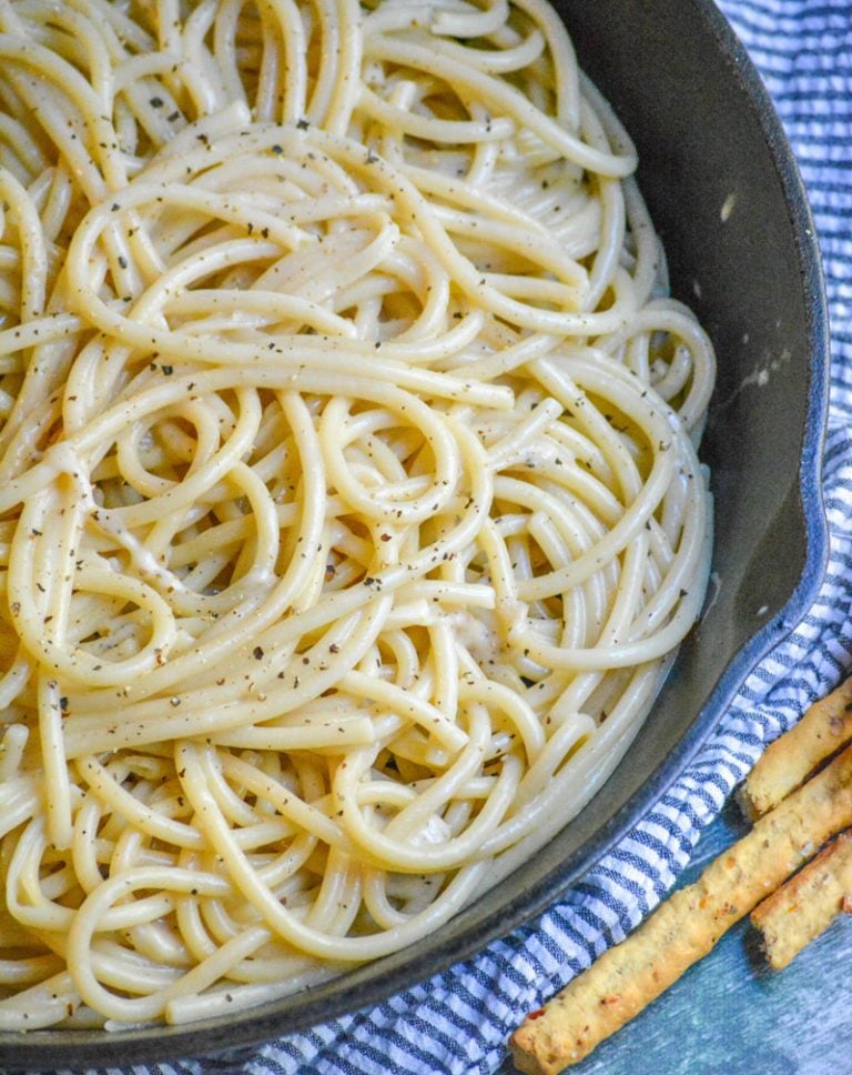 CACIO E PEPPE IN A CAST IRON SKILLET