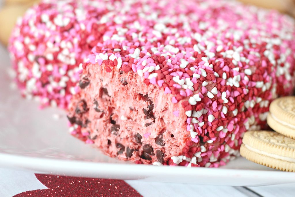 Red Velvet Chocolate Chip Cheesecake Cheese Ball