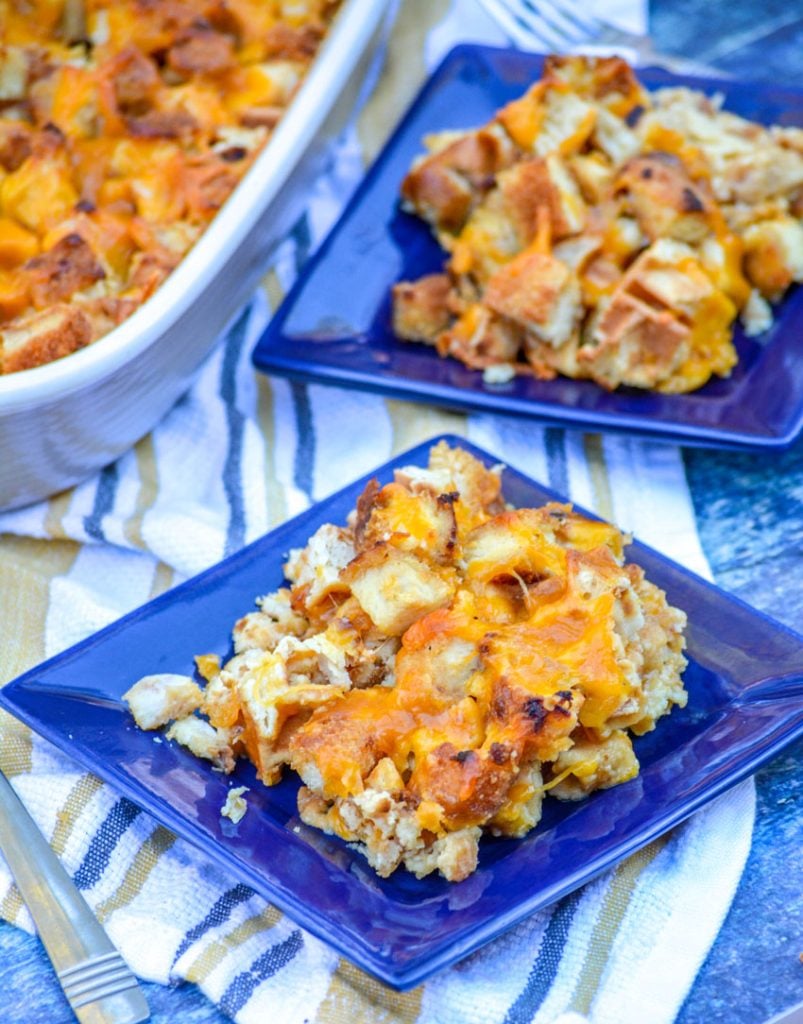 Chicken and Waffle Casserole Recipe - A Paige of Positivity