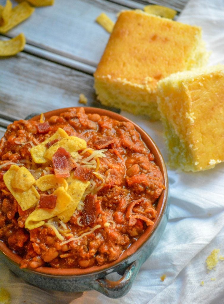 Ground Beef & Bacon Baked Bean Chili