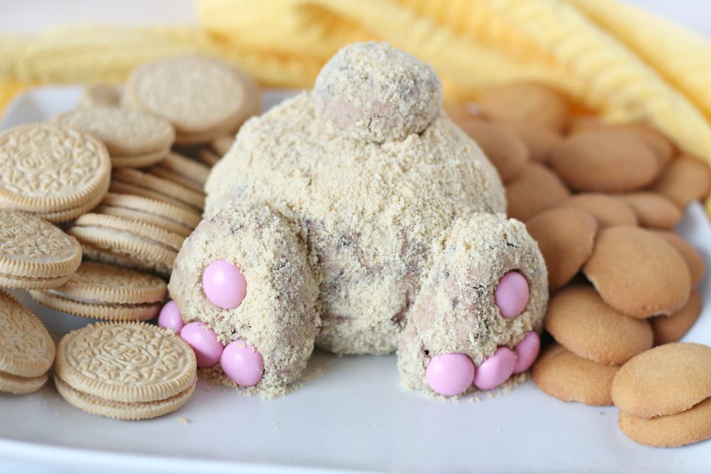 Easter Bunny Butt Chocolate Cheesecake Cheese Ball