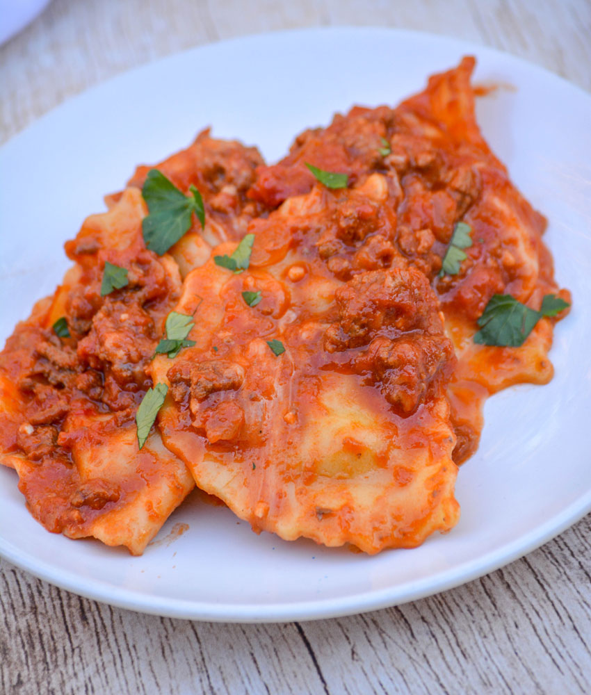 Cast Iron Skillet Ravioli Lasagna