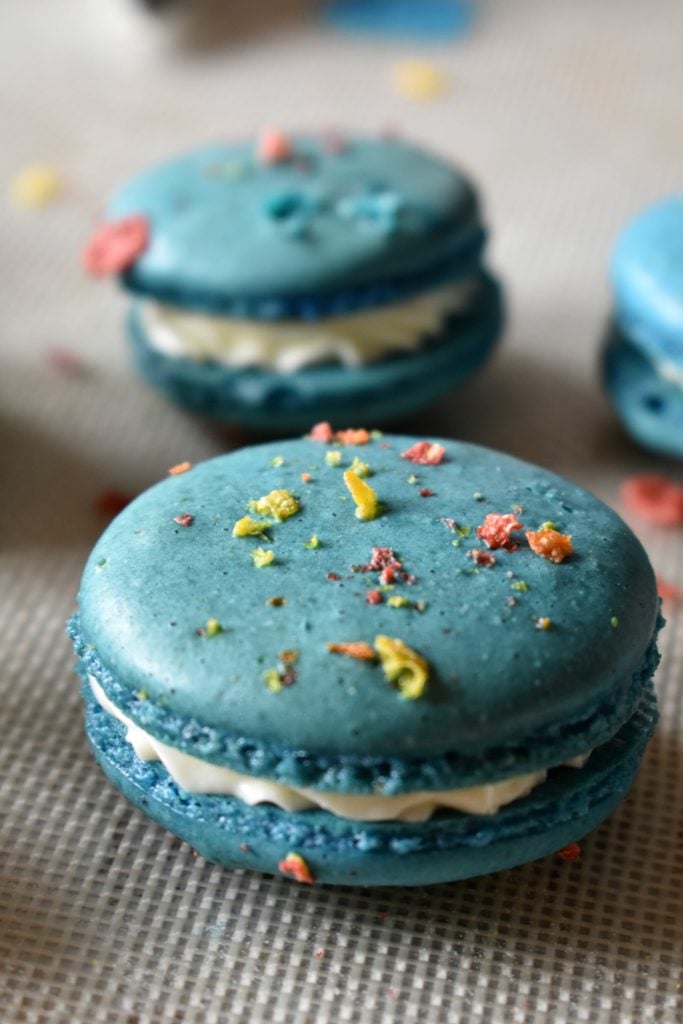 Fruity Pebble Macarons