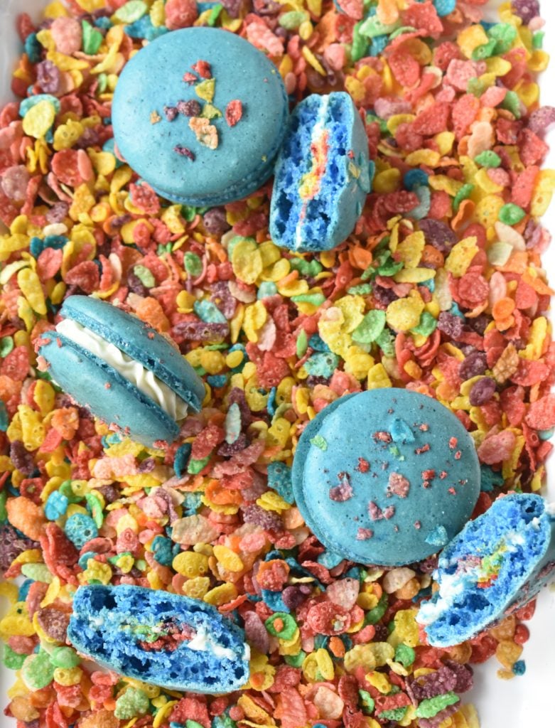 Fruity Pebble Macarons