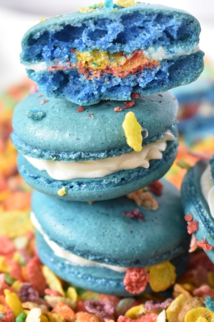 Fruity Pebble Macarons