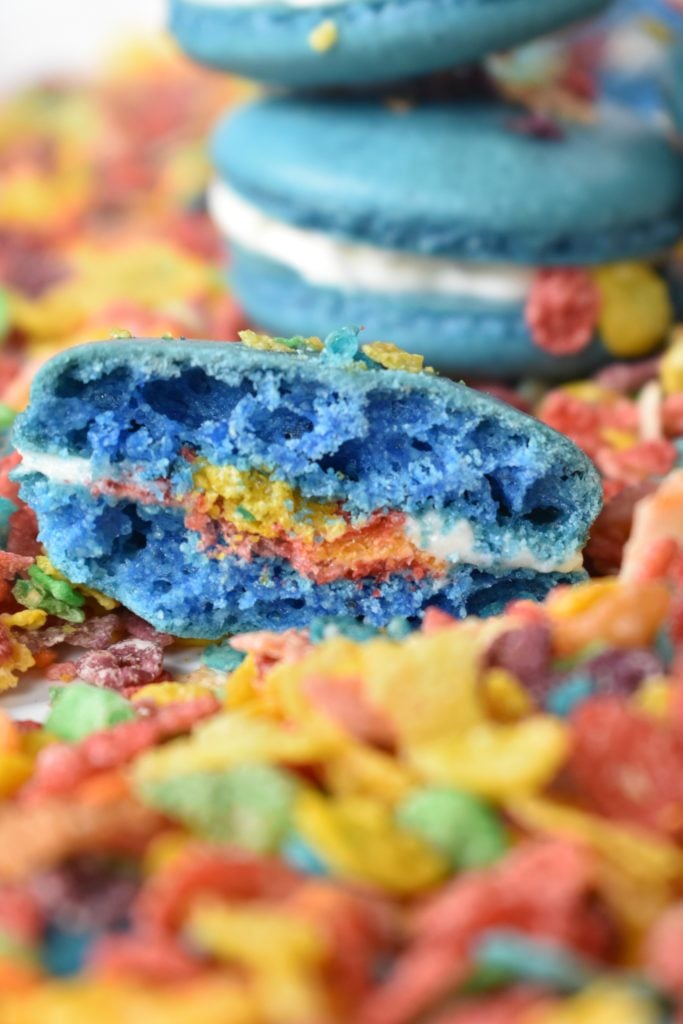 Fruity Pebble Macarons