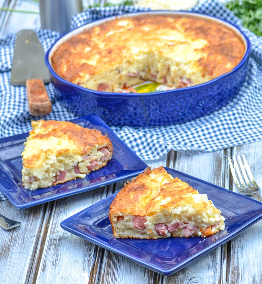 Grandma's Ham & Swiss Pie