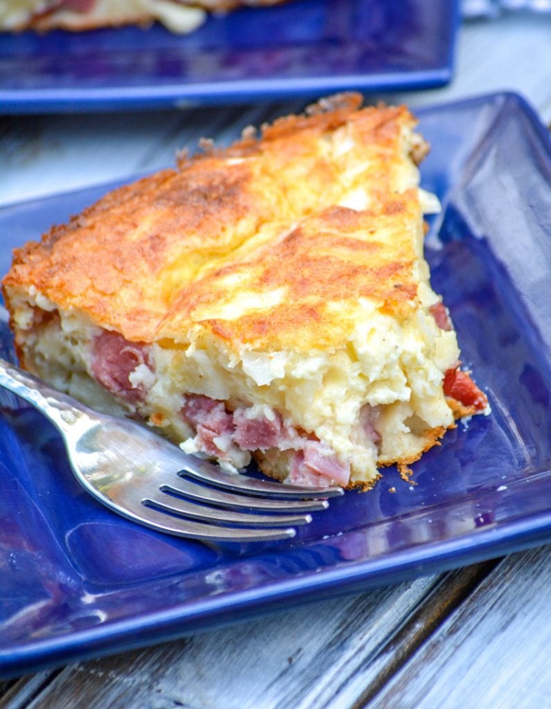 Grandma's Ham & Swiss Pie