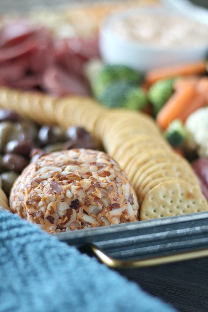 Sheet Pan Charcuterie Meat & Cheese Snack Tray