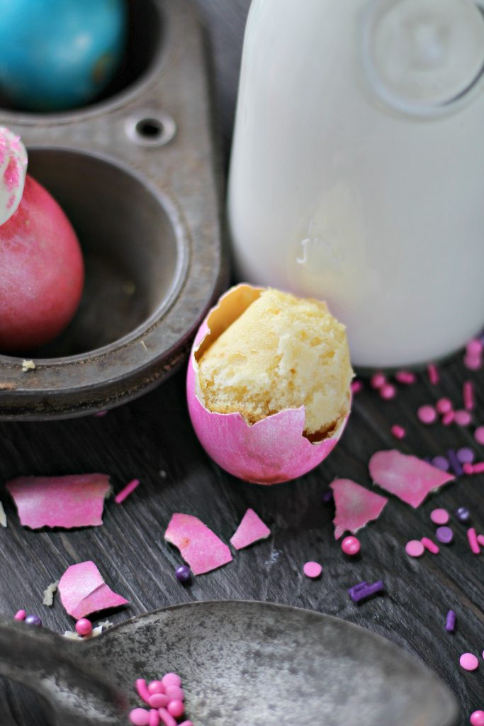 cupcakes baked in egg shells