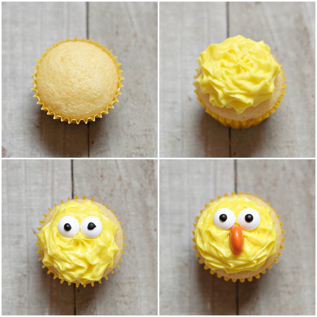 Mini Spring Chick Cupcakes
