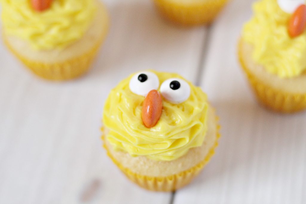 Mini Spring Chick Cupcakes