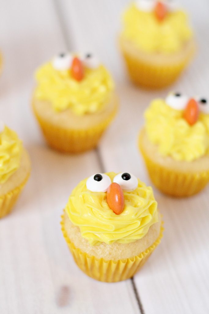 Mini Spring Chick Cupcakes