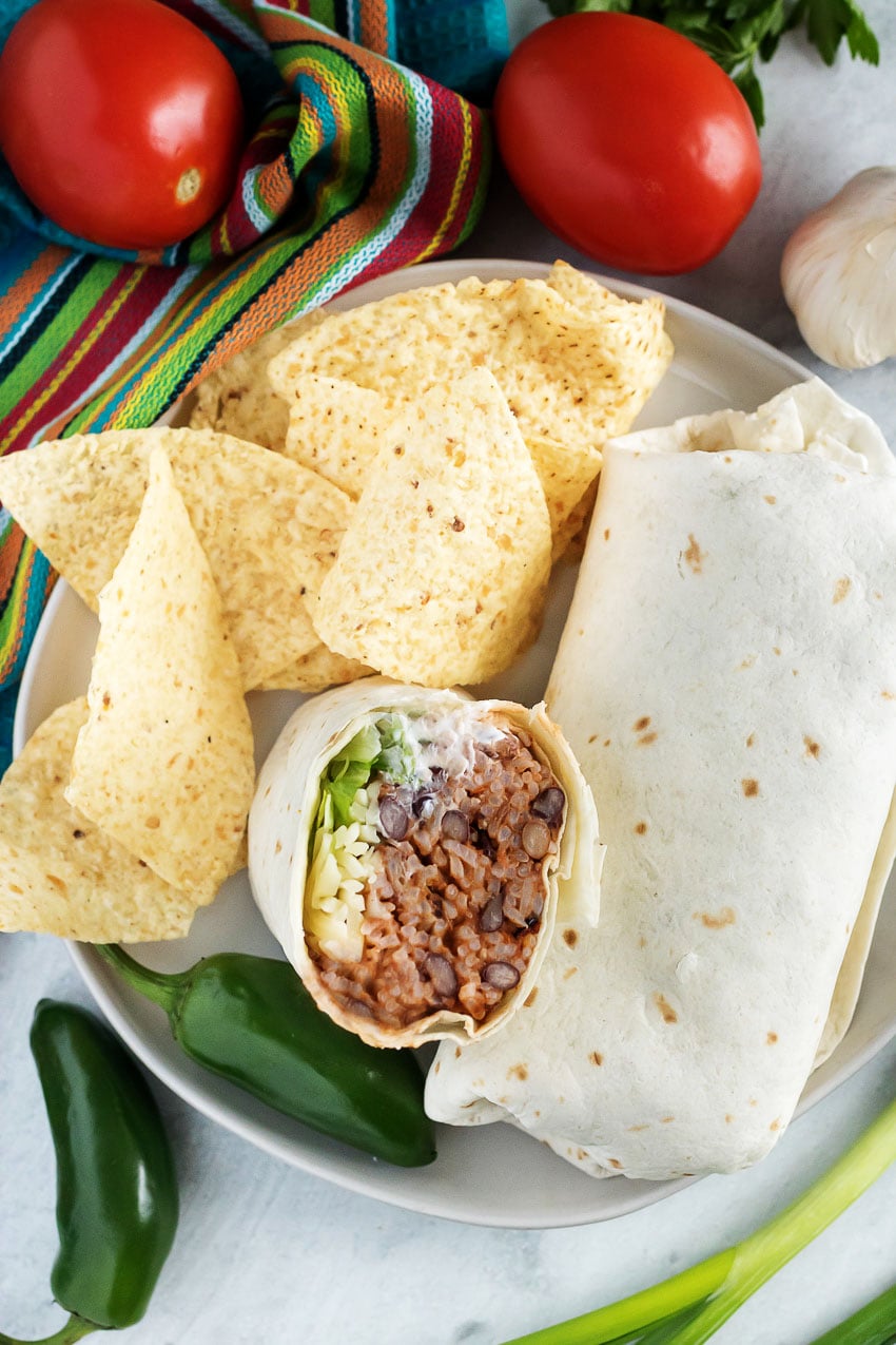 Spicy Rice and Bean Burrito 2 4 Sons 'R' Us
