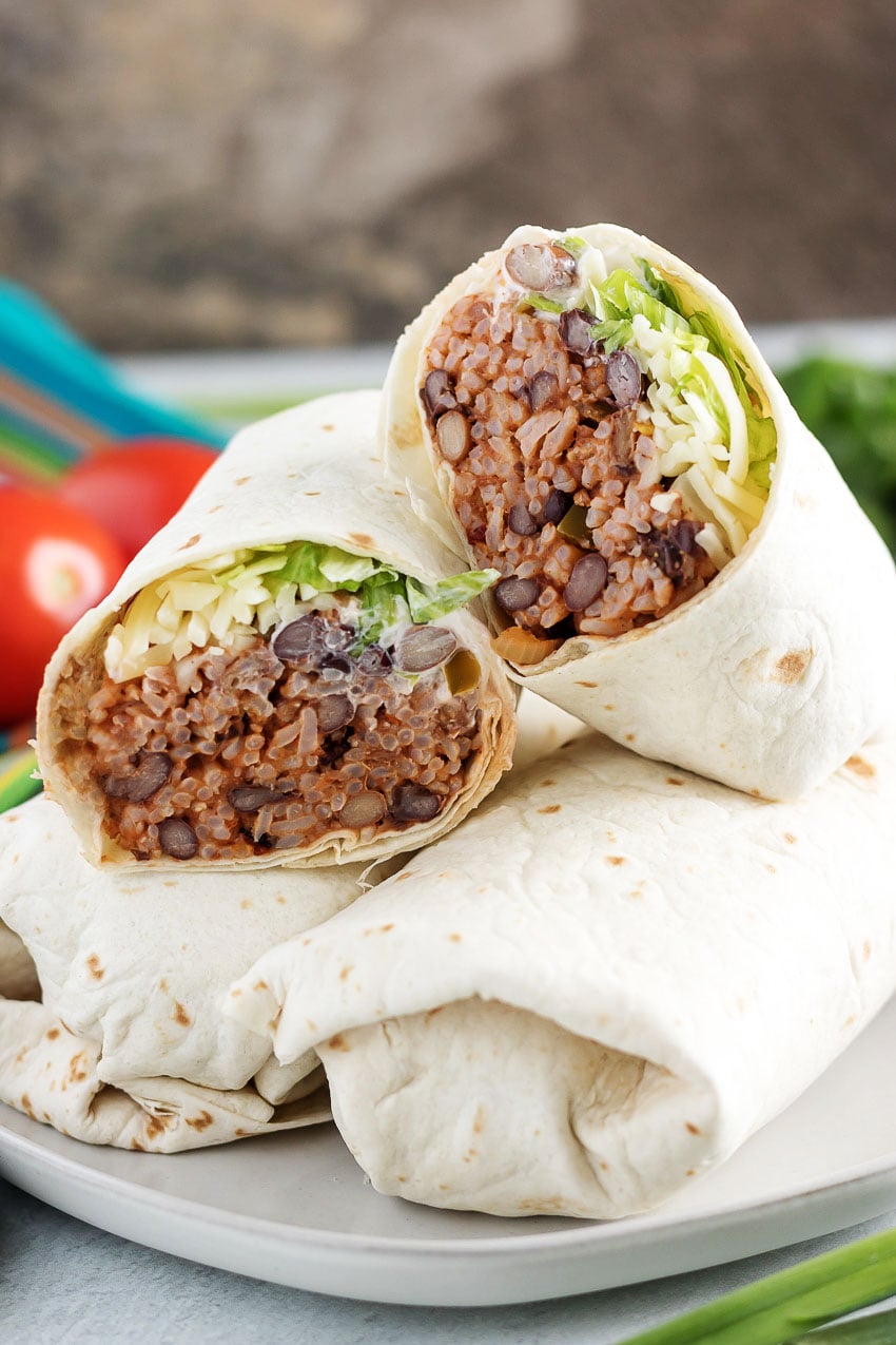 Spicy Rice and Bean Burritos 6 4 Sons 'R' Us