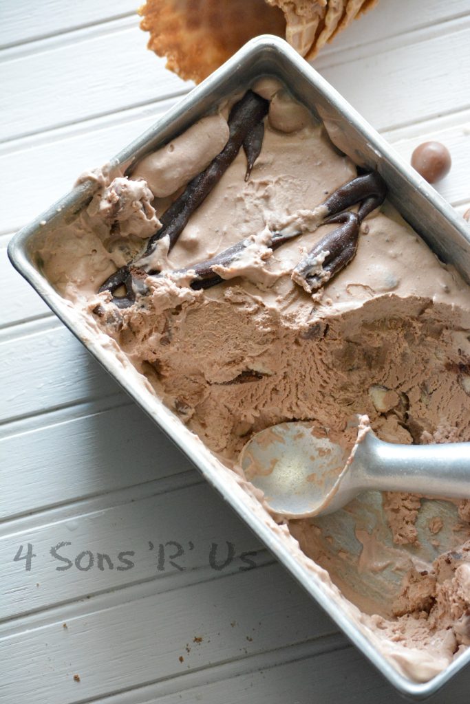 chocolate malt crunch gelado 