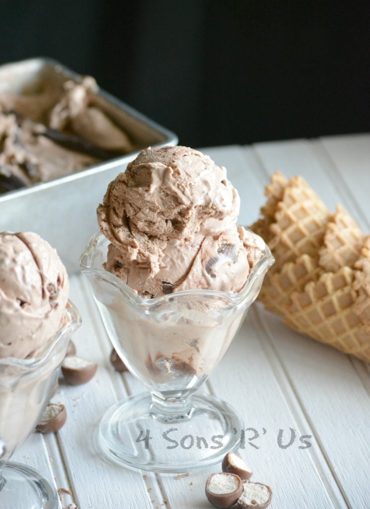  crème glacée croquante au malt au chocolat