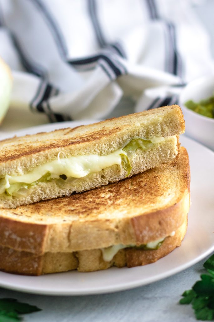 Dill Pickle & Vidalia Onion Grilled Cheese Sandwich