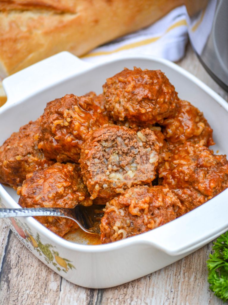 Instant Pot Porcupine Meatballs