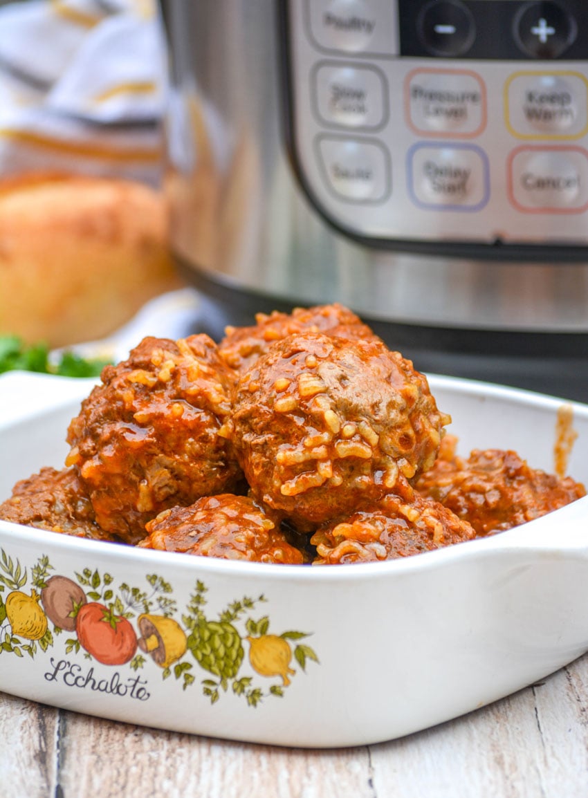 Instant Pot Porcupine Meatballs