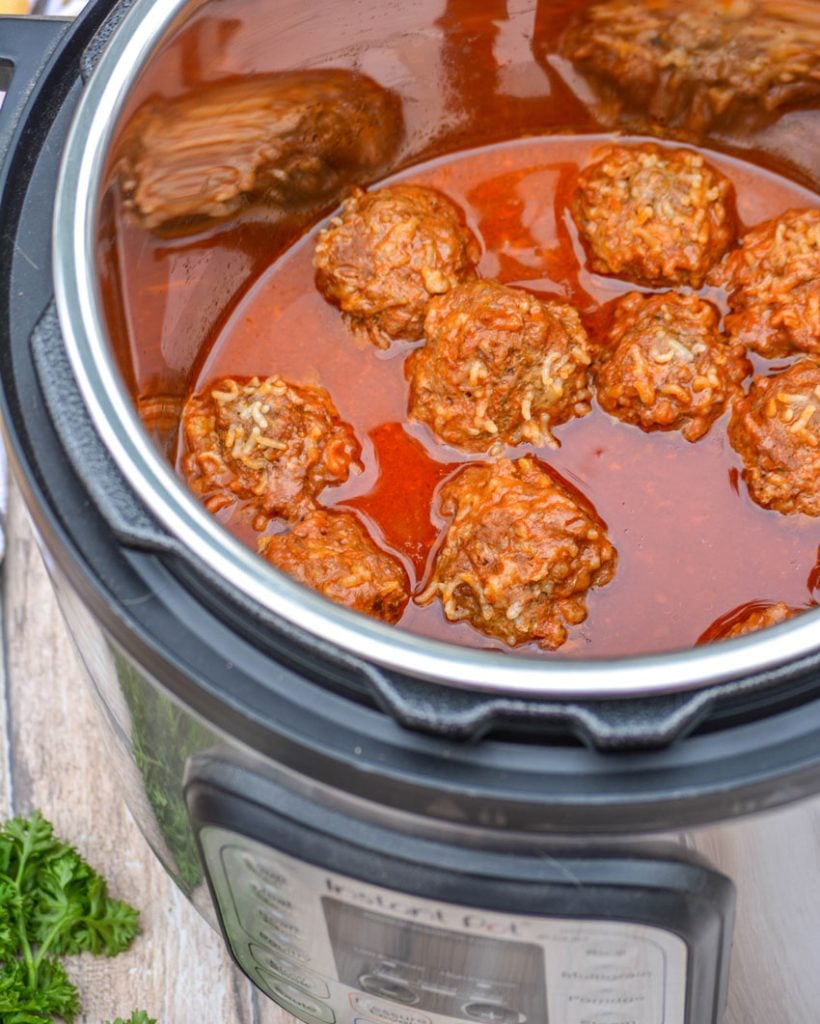 Instant Pot Porcupine Meatballs