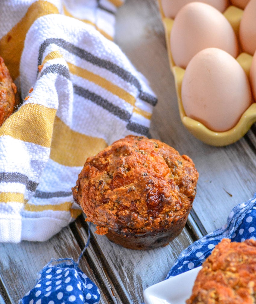 sausage egg and cheese muffins with grits