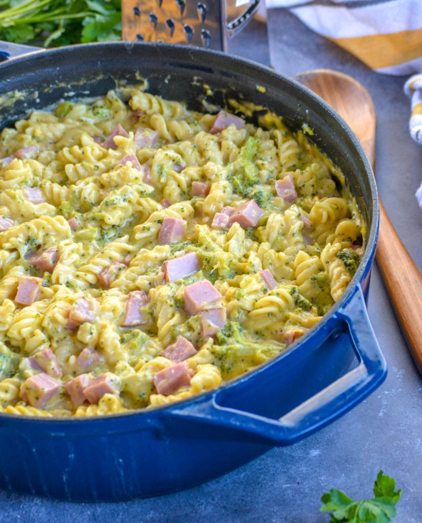 cheesy ham and broccoli pasta