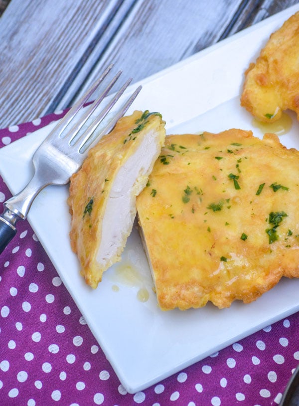 crispy chicken cutlets bathed in a bright lemon sauce these are also known as the Italian American chicken francese