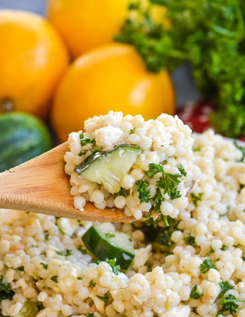 Lemon Cucumber Couscous Salad - 4 Sons 'R' Us