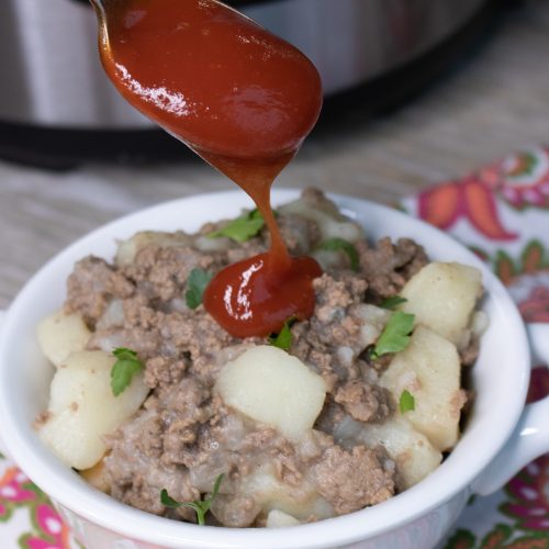 Instant Pot Ground Beef and Potato Hash