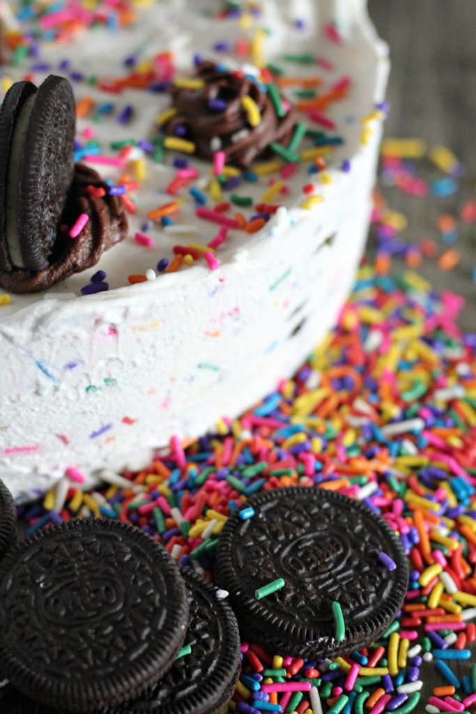 Oreo Funfetti Icebox Cake