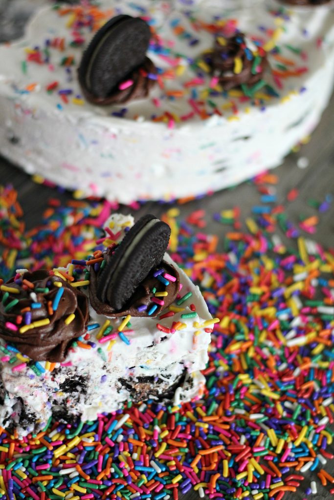 Oreo Funfetti Icebox Cake