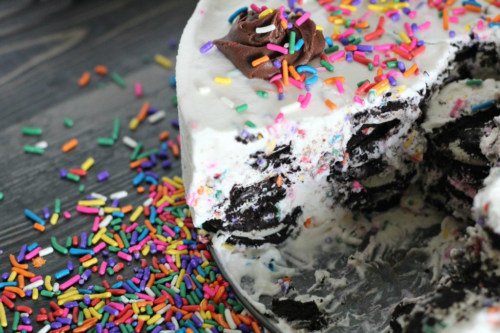 Oreo Funfetti Icebox Cake