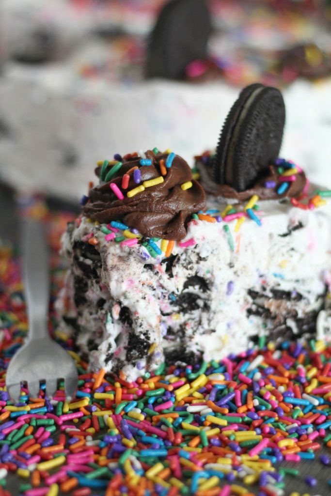 Oreo Funfetti Icebox Cake