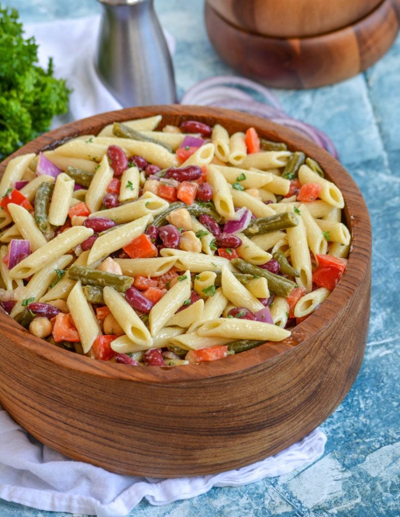 Three Bean Pasta Salad