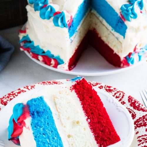 Red White and Blue Layer Cake - 4 Sons 'R' Us