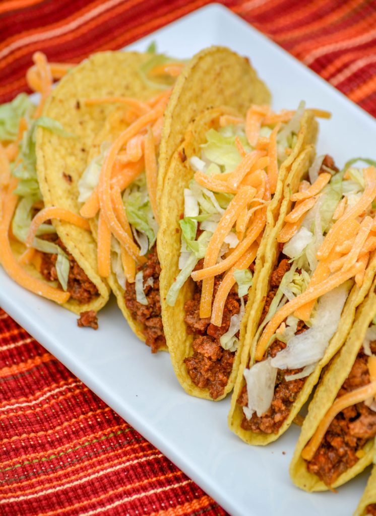 Slow Cooker Ground Beef Tacos - 4 Sons 'R' Us