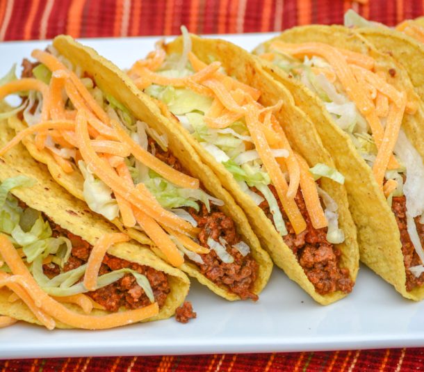 Slow Cooker Ground Beef Tacos - 4 Sons 'R' Us