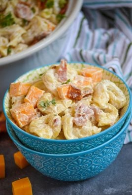 Cold Tortellini Salad with Ranch Dressing