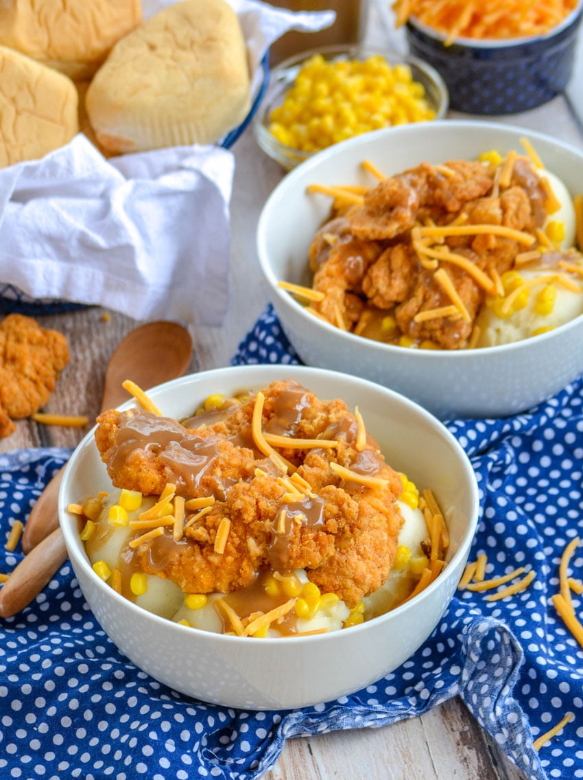 homemade kfc mashed potato bowl