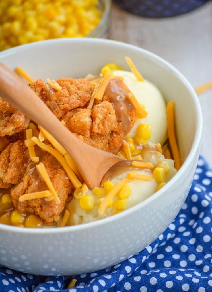 How to make Copycat KFC Famous Bowl in the Air Fryer - Just An